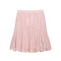 Mid Waist Striped Mini A-Line Skirt