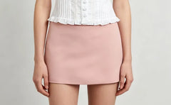 Cap Sleeve V-Neck Plain Ruffled-Trim Eyelet Lace Slim-Fit Blouse