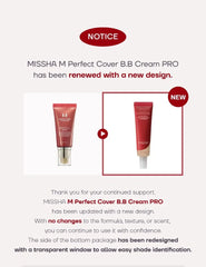 M Perfect Cover B.B Cream Pro - 8 Colors