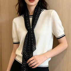 Micro Dot Sheer Scarf