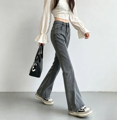 High Waist Flared Jeans