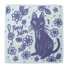 Cat Jiny Jam Towel Handkerchief Blue