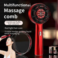 USB Rechargeable Light Therapy Hair Brush