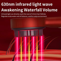 USB Rechargeable Light Therapy Hair Brush