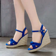Wedge Heel Knot Espadrille Sandals