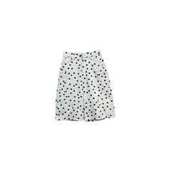 Mid Rise Dotted Wide Leg Jorts