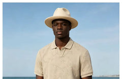 Embossed Loose Polo Shirt