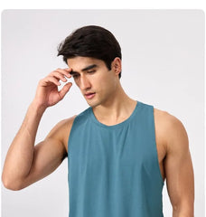 Crew Neck Plain Sports Tank Top