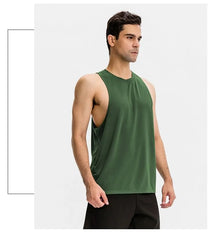 Crew Neck Plain Sports Tank Top