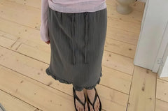 Long-Sleeve V-Neck Plain T-Shirt