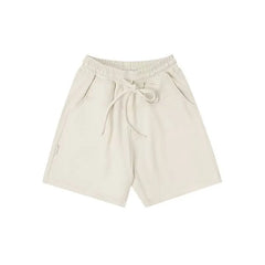 Drawstring Waist Plain Sweatshorts