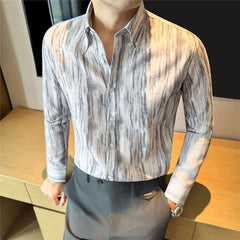 Long-Sleeve Tie Dye Button-Up Shirt