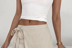 High Waist Plaid MIni Pencil Skirt
