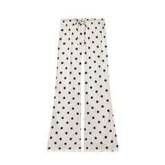 Ruched Asymmetrical Tube Top / Drawstring Waist Flared Pants
