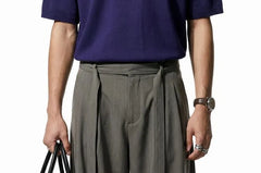 Plain Short-Sleeve Knit T-Shirt