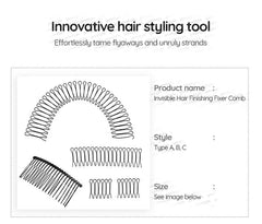 Invisible Hair Finishing Fixer Comb (Various Designs) / Set