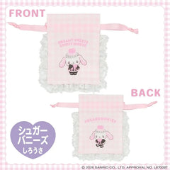 Sanrio Gingham Check Mini Drawstring Pouch Sugarbunnies Shirousa