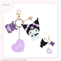Sanrio Characters Glitter Mirror Bag Charm Kuromi