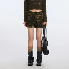 High Waist Leopard Shorts