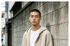 Plain Hooded Knit Cardigan