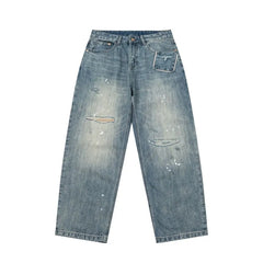 Distressed Tapered Jeans