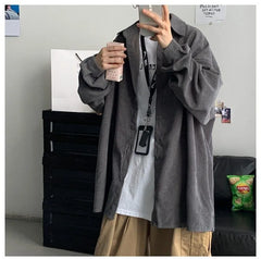Oversized Corduroy Shirt Jacket