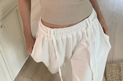 Sleeveless V-Neck Plain Buckled Asymmetrical Top
