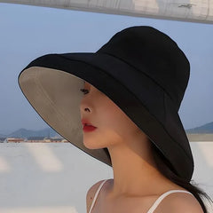 Reversible Wide Brim Bucket Hat