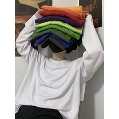 Unisex Plain Long-Sleeve T-Shirt