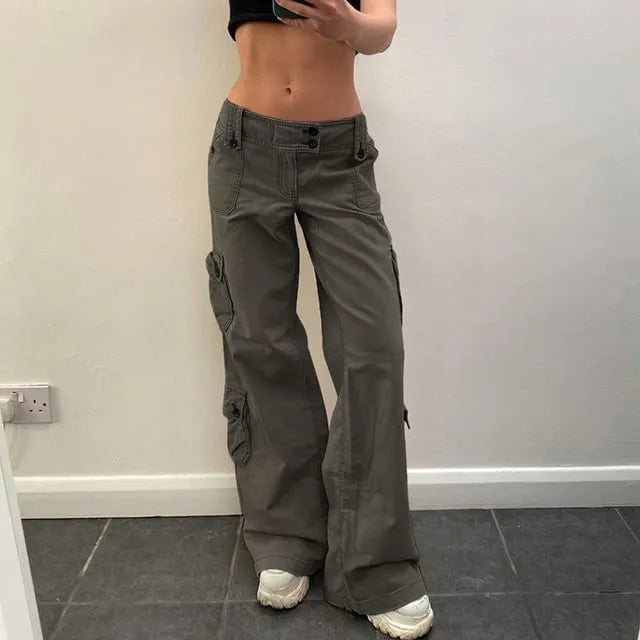 Low Rise Baggy Cargo Pants