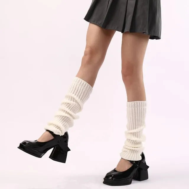 Plain Knit Stirred up Dance Socks