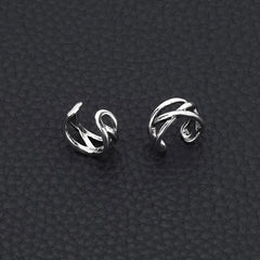 Layered Alloy Cuff Earring