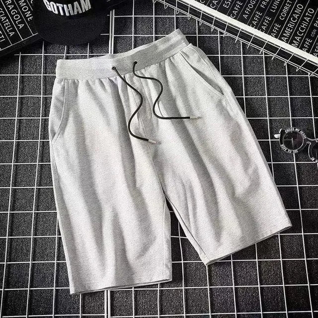 Mid Rise Plain Drawstring Shorts