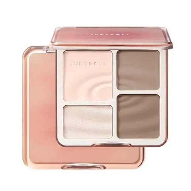 2 IN 1 Highlighter Contour Palette - 4 Colors