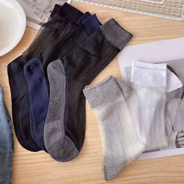 Plain Sheer Socks / Set
