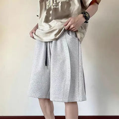 Drawstring Waist Sweat Shorts