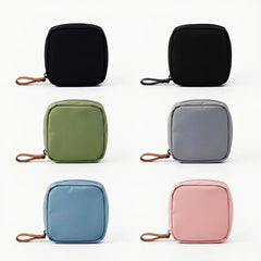 Plain Nylon Sanitary / MakeUp Pouch