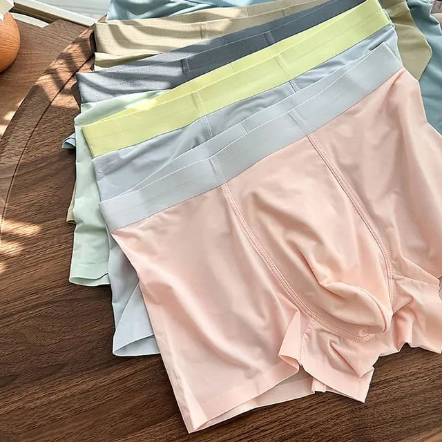 Two Tone Seamless Boxer Briefs / Set