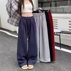 Drawstring Waist Baggy Sweatpants