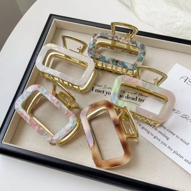 Acetate Alloy Hair Claw Clip