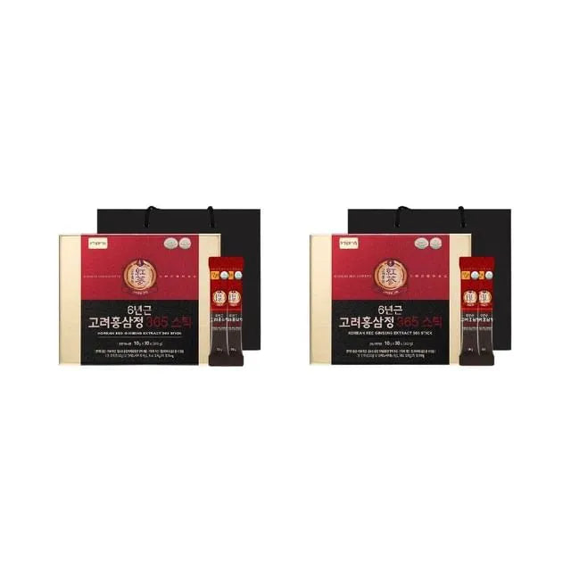 Korean Red Ginseng Extract 365 Stick Bundle Set
