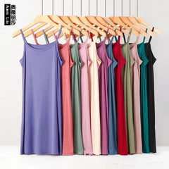 [XL-8XL] Plain Slip Dress