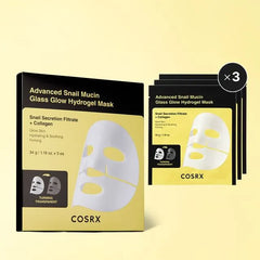Advanced Snail Mucin Glass Glow Hydrogel Mask Set