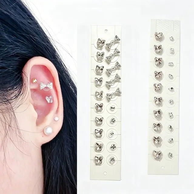 Rhinestone Ear Acupuncture Point Magnetic Beads Sticker