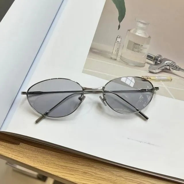 Oval Metal Frame Sunglasses