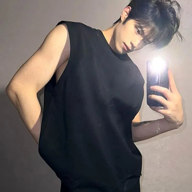 Crewneck Plain Tank top
