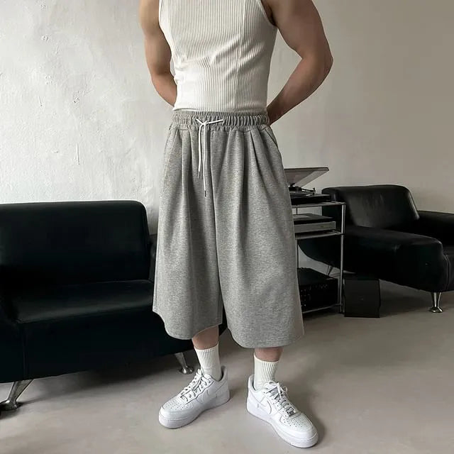 Drawstring-Waist Cotton Jorts