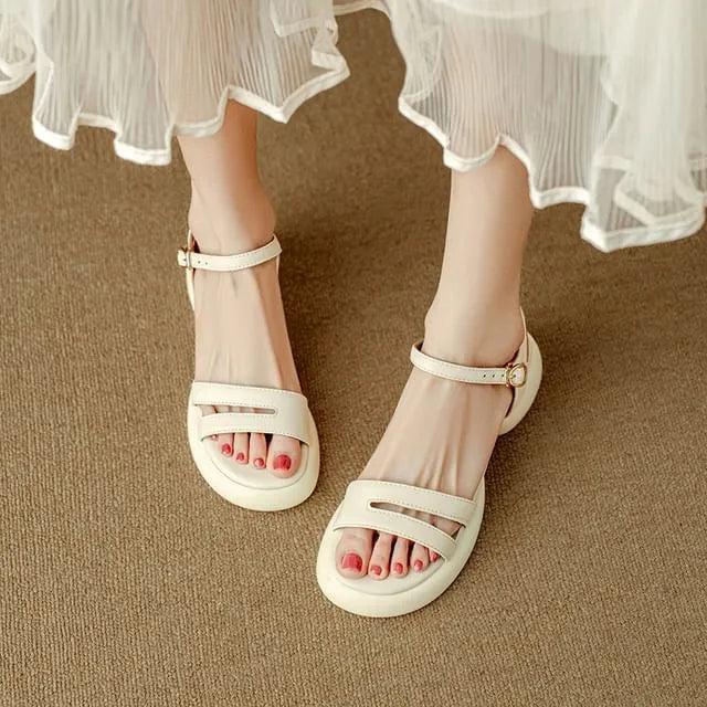 Strappy Platform Chunky Heel Sandals