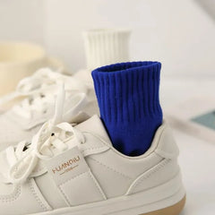 Set of 2 Pairs: Plain Ribbed Socks