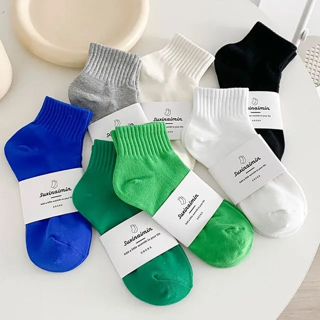Plain Ribbed Socks